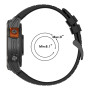 Ремінець Sport Silicone Dual Color для Garmin Fenix 8 51mm / Tactix 8 51mm, 26mm​​ сірий з оранжевим