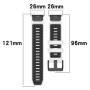 Ремінець Sport Silicone Dual Color для Garmin Fenix 8 51mm / Tactix 8 51mm, 26mm​​ сірий з оранжевим
