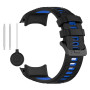 Ремінець Sport Silicone Dual Color для Garmin Tactix 8 47mm / Instinct E 45mm / Fenix E 47mm зі шпилькою чорний з синім