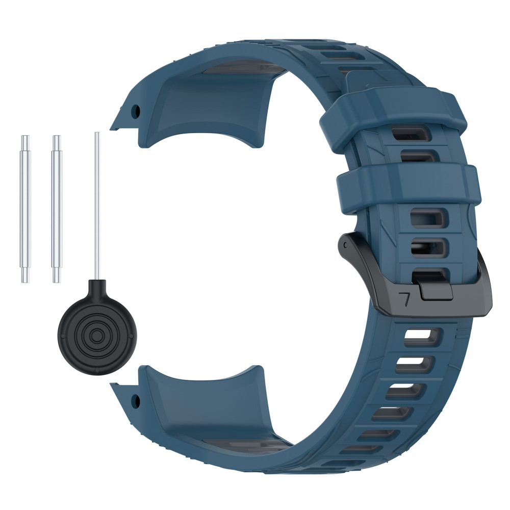 Ремінець Sport Silicone Dual Color для Garmin Tactix 8 47mm / Instinct E 45mm / Fenix E 47mm зі шпилькою нефритовий