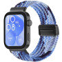 Ремінець Nylon Textile для смартгодинників Huawei Fit 3 / Fit 4 / Fit 4 Pro, 20mm фіолетово-бежевий
