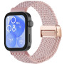 Ремінець Nylon Textile для смартгодинників Huawei Fit 3 / Fit 4 / Fit 4 Pro, 20mm фіолетово-бежевий
