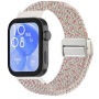 Ремінець Nylon Textile для смартгодинників Huawei Fit 3 / Fit 4 / Fit 4 Pro, 20mm фіолетово-бежевий