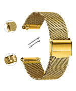 Ремешок Milanese Fix для смартчасов Huawei Watch 5 42mm с металлической застежкой, 18мм
