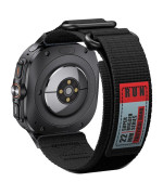 Ремінець Nylon Run для смартгодинників Amazfit Bip Max з універсальним кріпленням, 22mm