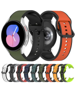 Силиконовый ремешок Silicone Dual Color для смарт часов Samsung Galaxy Watch 6 / 5 / 4, 22mm