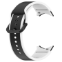 Силиконовый ремешок Silicone Dual Color для смарт часов Samsung Galaxy Watch 6 / 5 / 4, 22mm оранжево-черный