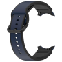 Силиконовый ремешок Silicone Dual Color для смарт часов Samsung Galaxy Watch 6 / 5 / 4, 22mm оранжево-черный