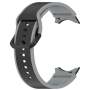 Силиконовый ремешок Silicone Dual Color для смарт часов Samsung Galaxy Watch 6 / 5 / 4, 22mm оранжево-черный