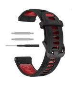 Ремешок Silicone Dual Color для смартчасов Garmin Forerunner 970, 22mm