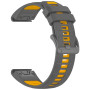 Ремінець Sport Silicone Dual Color для Garmin Fenix 8 51mm / Tactix 8 51mm, 26mm​​ сіро-жовтий