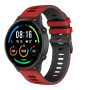 Ремешок Sport Silicone Dual Color для Xiaomi Black Shark GT / Watch S1 22mm белый с синим