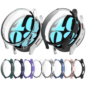 Чехол с защитным стеклом Protective Cover with Glass для Samsung Galaxy Watch 6 44mm