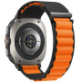 Ремінець Nylon Ocean для Samsung Galaxy Watch Ultra чорний з оранжевим