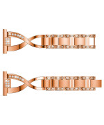 Універсальний металевий ремінець Diamond Glamour для смартгодинників, 22mm