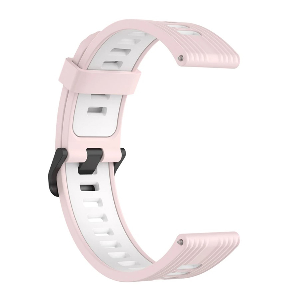 Ремешок Sport Silicone Dual Color для Kospect Tank X2 Ultra, 20mm розовый с белым