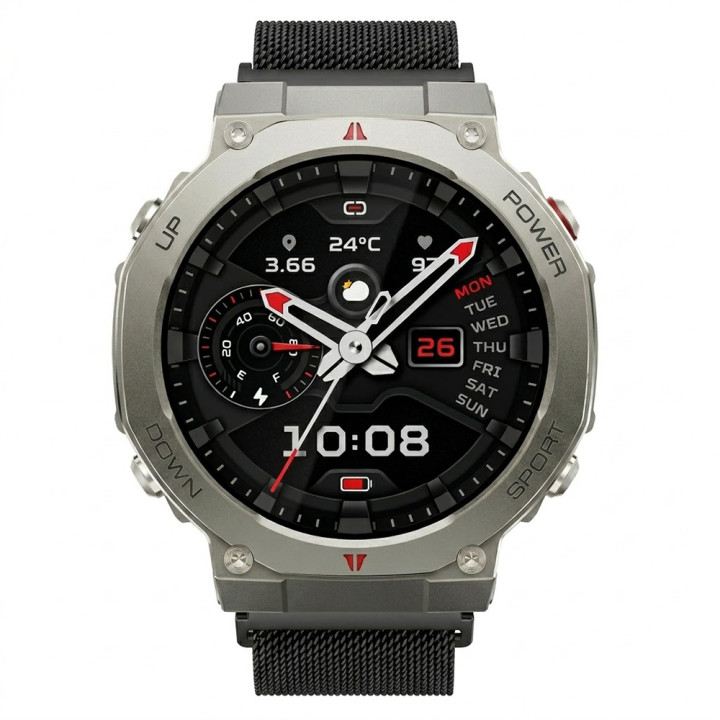 Металевий ремінець Milanese Magnetic для смартгодинників Black Shark GS3 Ultra / S3 Classic, 22mm