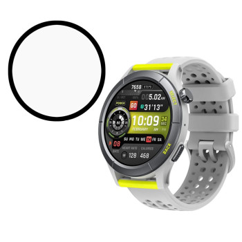 Протиударне захисне скло SoftGlass Full Cover PMMA для Amazfit Cheetah Round, Black