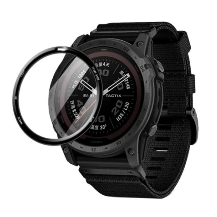 Протиударне захисне скло SoftGlass Full Cover PMMA для Garmin Descent G1​​​, Black