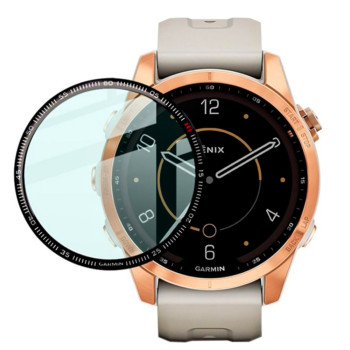 Протиударне захисне скло SoftGlass Full Cover PMMA для Garmin Fenix 7S​, Black