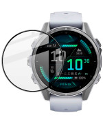 Противоударное защитное стекло SoftGlass Full Cover PMMA для Garmin Fenix 8 43mm, Black