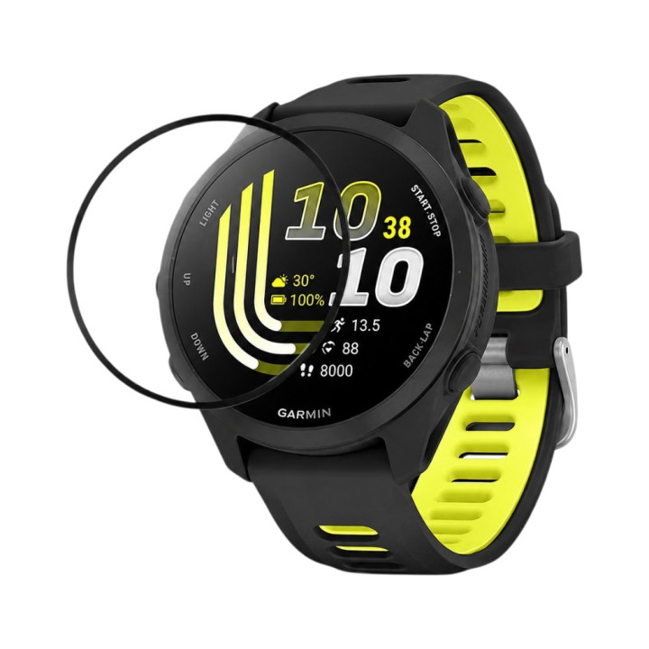 Протиударне захисне скло SoftGlass Full Cover PMMA для Garmin Forerunner 170, Black