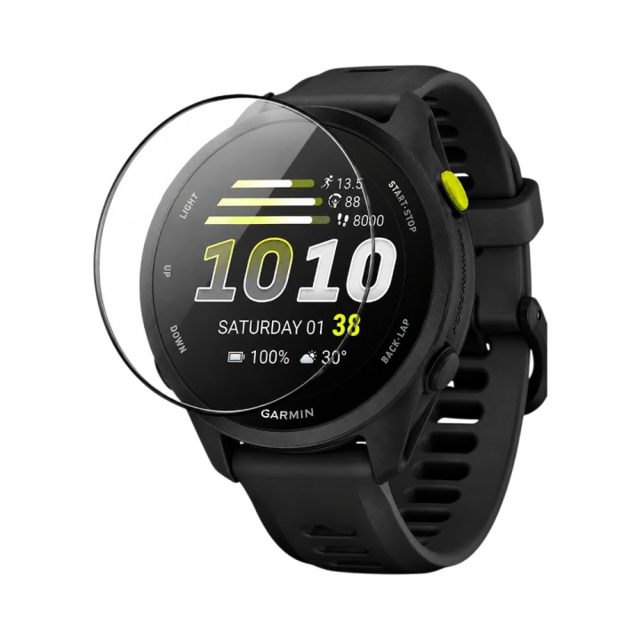 Протиударне захисне скло SoftGlass Full Cover PMMA для Garmin Forerunner 70, Black