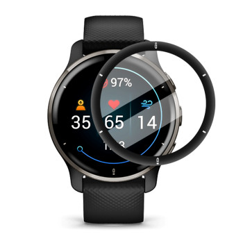 Протиударне захисне скло SoftGlass Full Cover PMMA для Garmin Venu 2 Plus​​​​, Black