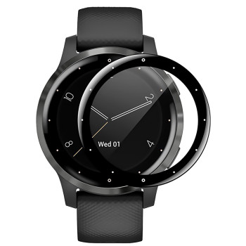 Противоударное защитное стекло SoftGlass Full Cover PMMA для Garmin Venu 3S, Black