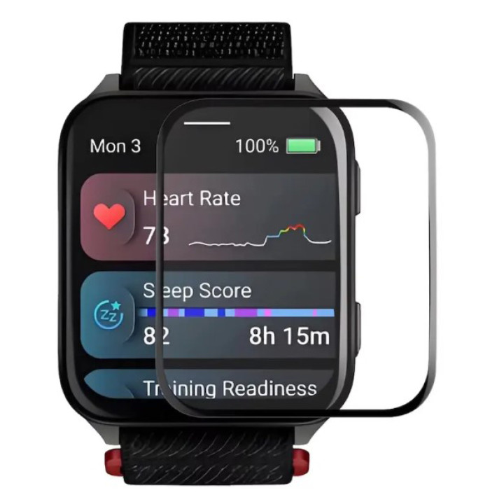 Протиударне захисне скло SoftGlass Full Cover PMMA для Garmin Venu X1​, Black