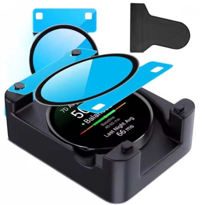 Захисне скло HD Clear для смартгодинника Garmin Venu 4 45mm з рамкою для поклейки