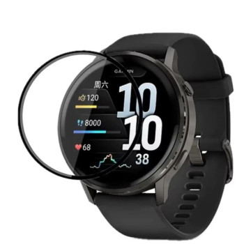 Протиударне захисне скло SoftGlass Full Cover PMMA для Garmin Venu 4 41mm​, Black