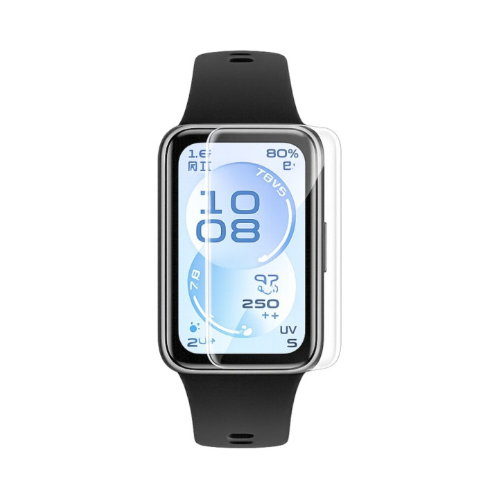 Захисне скло для смарт - годинників Huawei Band 11 з рамкою для поклейки