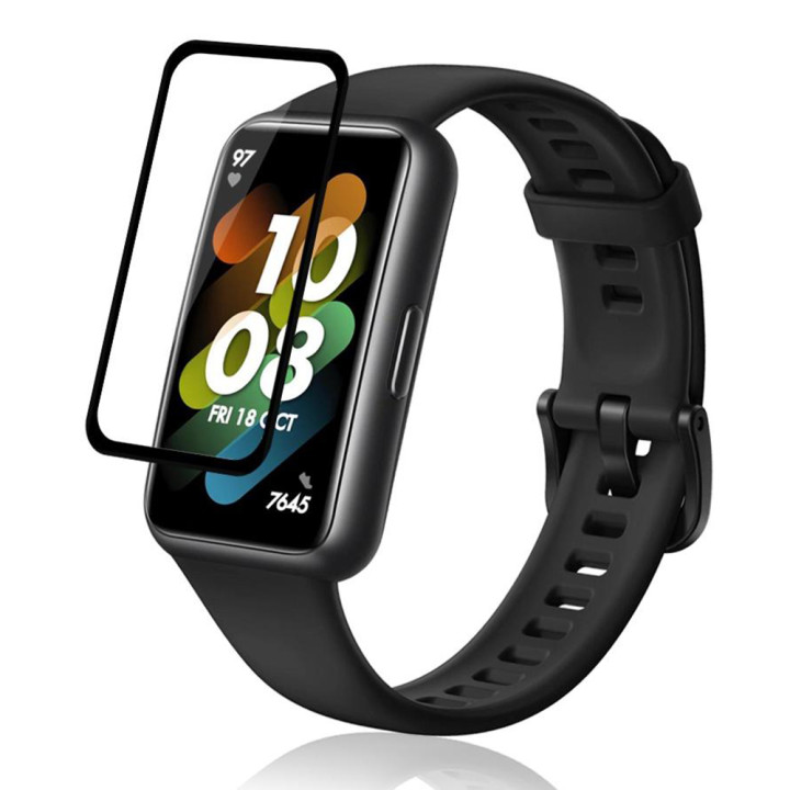 Противоударное защитное стекло SoftGlass Full Cover PMMA для Huawei Band 7, Black