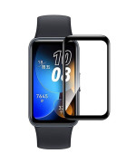 Защитное стекло SoftGlass Full Cover для смарт-часов Huawei Band 8, Black