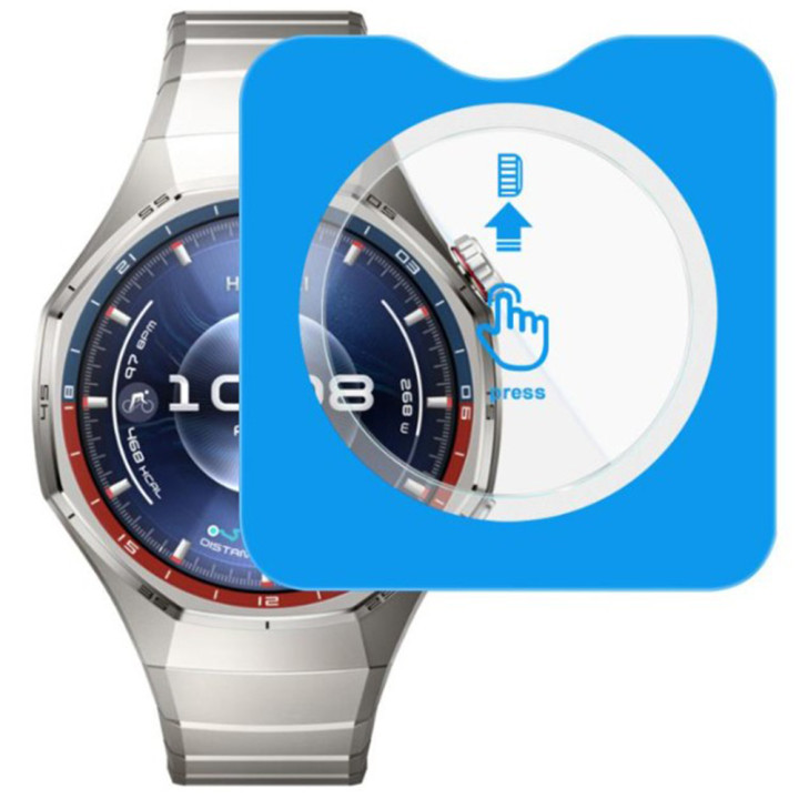 Защитное стекло для смарт - часов Huawei Watch GT 6 Pro 46mm с рамкой для поклейки