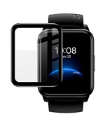 Противоударное защитное стекло SoftGlass Full Cover PMMA для Realme Watch 2, Black