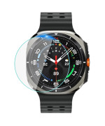 Защитное стекло HD Clear для смарт-часов Samsung Galaxy Watch Ultra с рамкой для поклейки