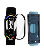 Захисне скло HD Clear для смартгодинника Xiaomi Smart Band 10 з рамкою для поклейки