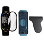 Захисне скло HD Clear для смартгодинника Xiaomi Smart Band 10  з рамкою для поклейки