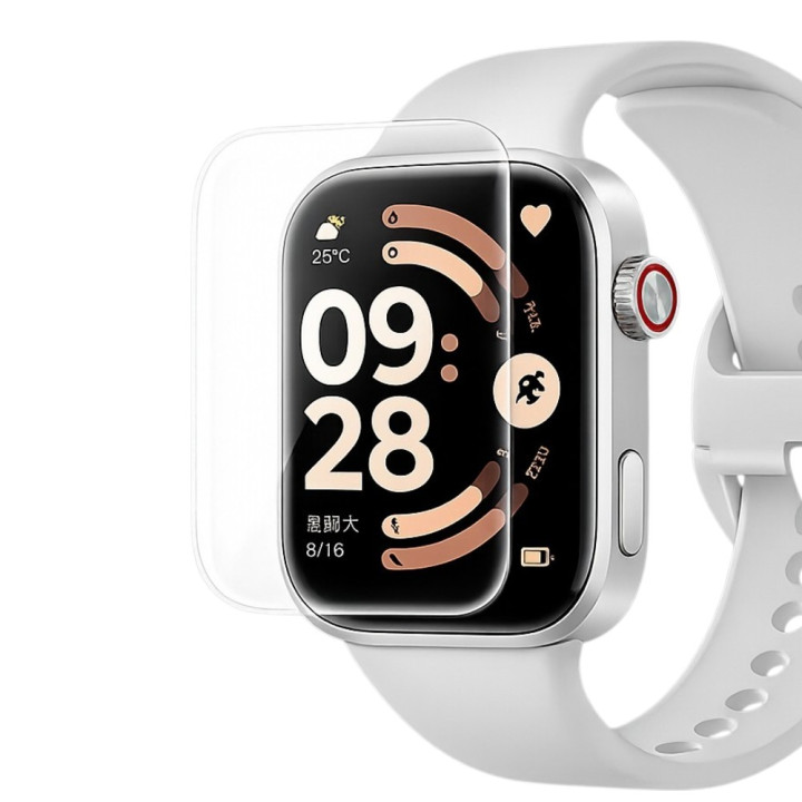 Захисне скло для смарт - годинників Xiaomi Redmi Watch 6 з рамкою для поклейки