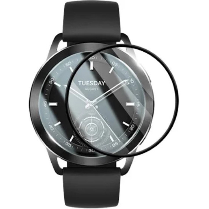 Протиударне захисне скло SoftGlass Full Cover PMMA для Xiaomi Watch S4 41mm​​​, Black