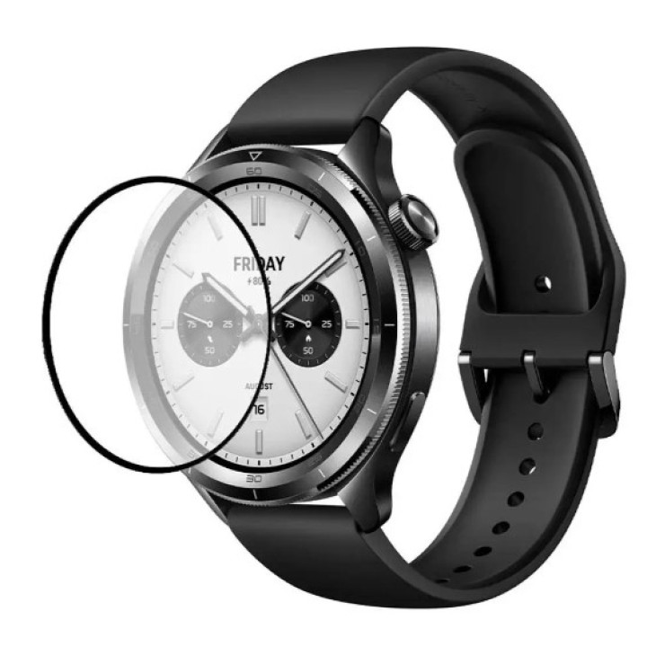 Протиударне захисне скло SoftGlass Full Cover PMMA для Xiaomi Watch S4​, Black