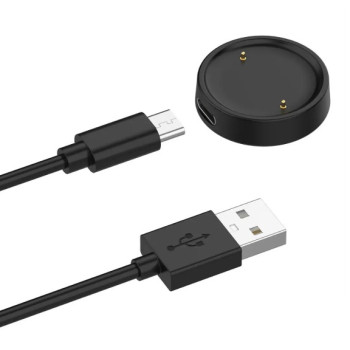 Зарядное устройство USB для часов Amazfit Active 2 / Bip 6 1м, Black