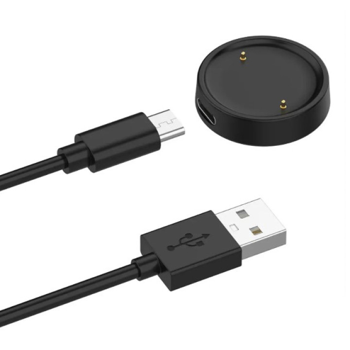Зарядное устройство USB для часов Amazfit Active 2 / Bip 6 1м, Black