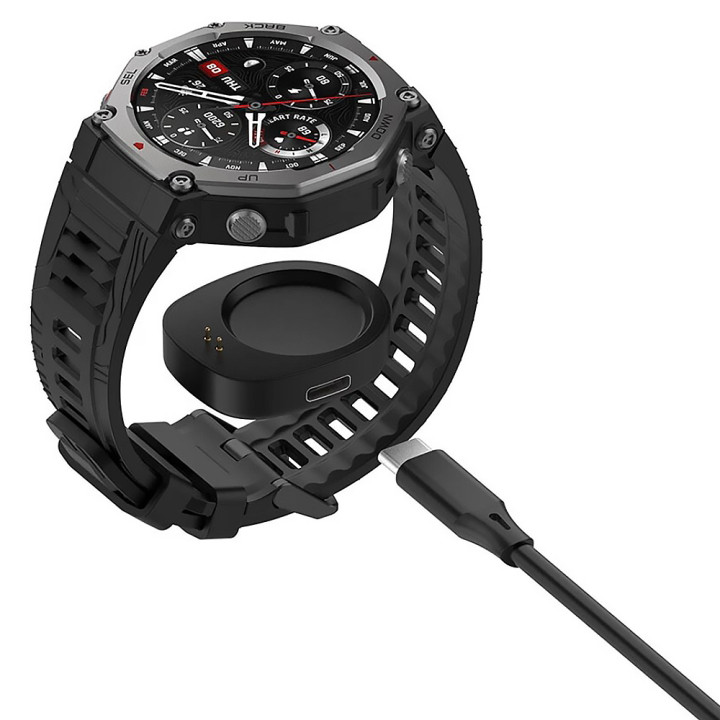 Type-C кабель - зарядка для часов Amazfit Balance 2, Black