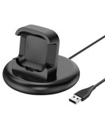 Зарядний пристрій (док-станція з кабелем) для смарт-годинників Fitbit Versa 2, Black