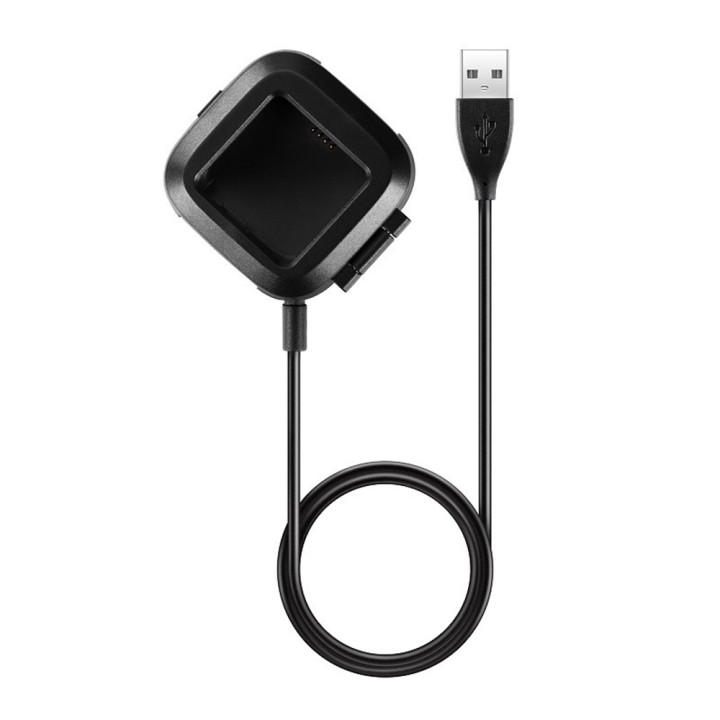 Зарядний пристрій USB для годинника Fitbit Versa Lite, Black