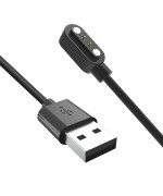 USB кабель-зарядка для Motorola Moto Watch 40 / 70 / 120 / Fit, Black