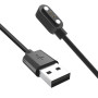 USB кабель-зарядка для Motorola Moto Watch 40 / 70 / 120 / Fit, Black